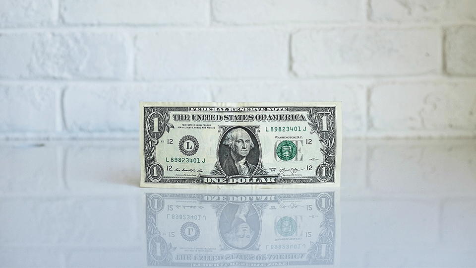 Dollar on Table