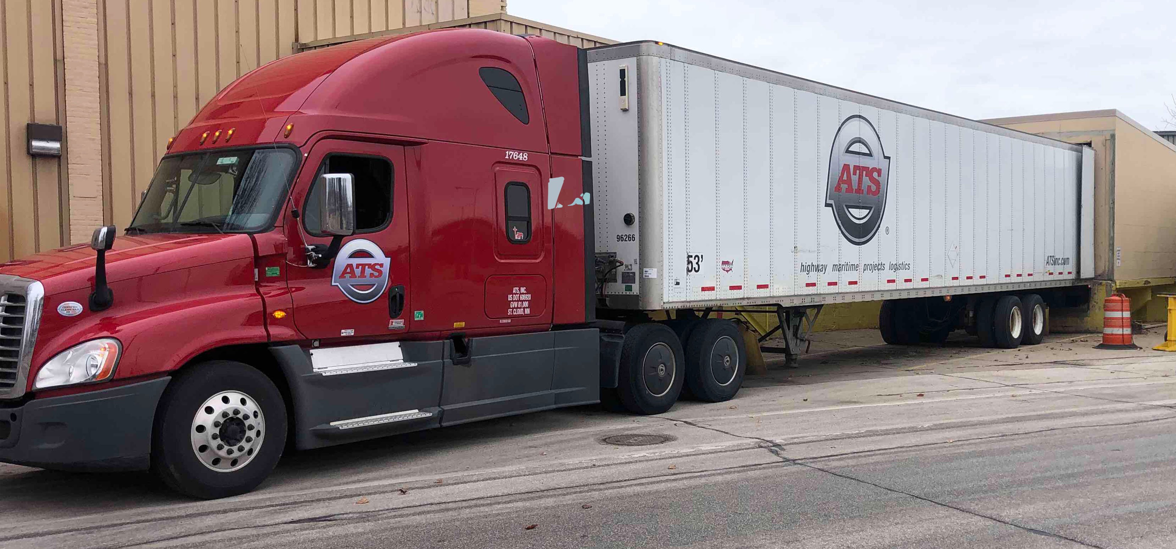 ATS Van at a Loading Dock