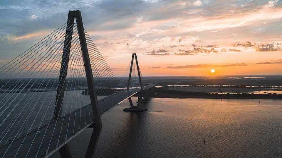 Bridge-in-Charleston-Sunset