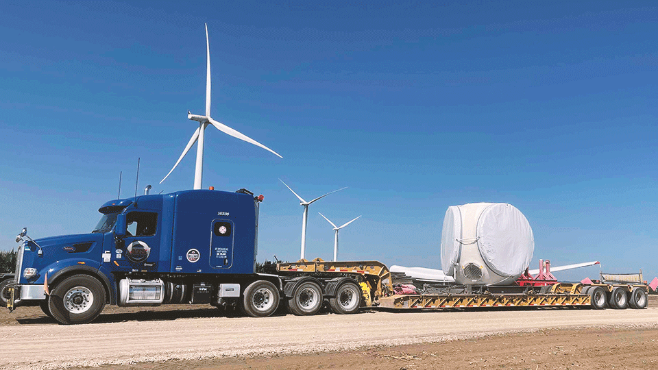 Wind-Turbine-Hub-on-RGN-Trailer