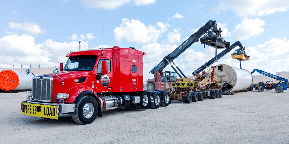 Red-Heavy-Haul-Truck-Loading-Wind-Tower