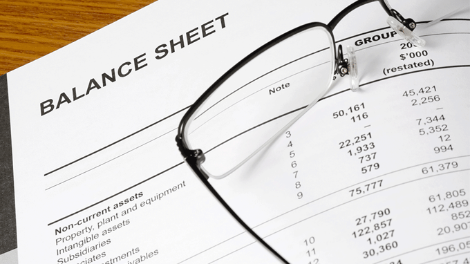 Balance Sheet Listing Overhead Expenses