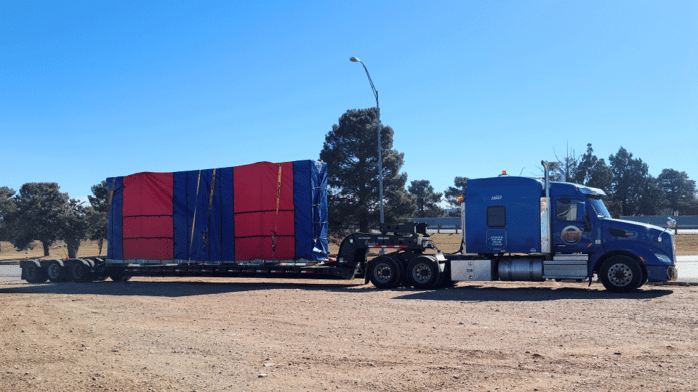 Oversized Freight With OD Tarps