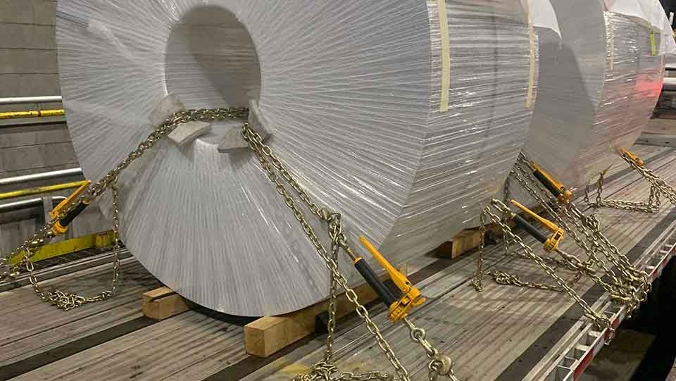 Safely Shipping Metal Coils Eye to the Sky vs. Eye to the Side Securement