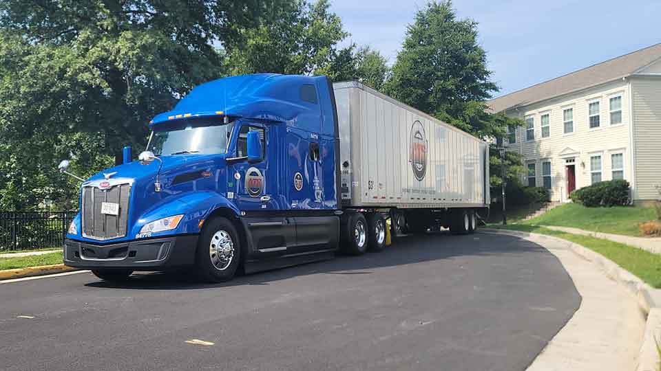 ATS semi with blue cab