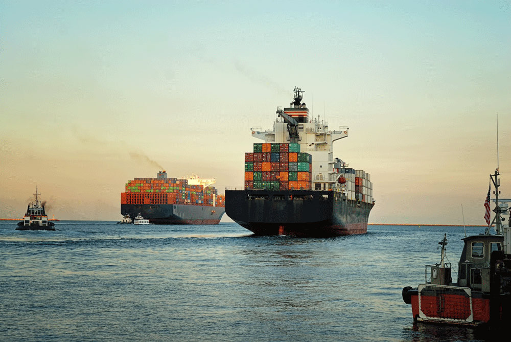 Container-Vessel-Leaving-Port