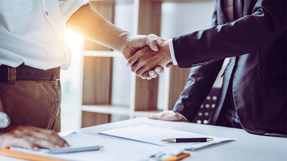 two parties agreeing to terms