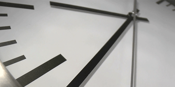 Close-up of white clock