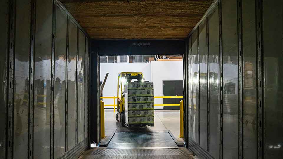 Loading a truck