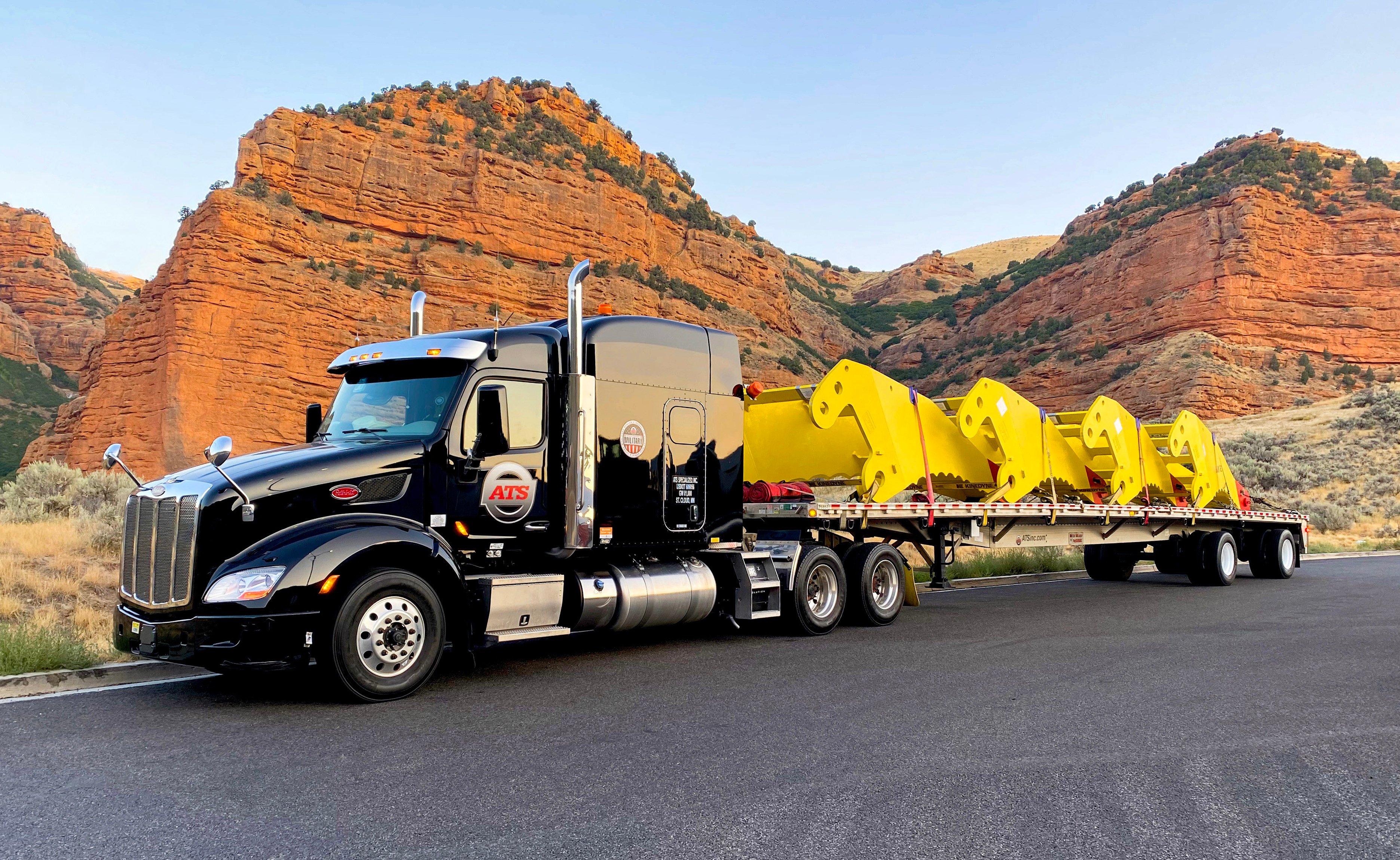 ATS Black Truck with Open-Deck Shipment