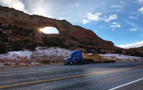 ATS Flatbed Truck on Highway