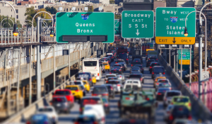 Traffic on a New York City highway
