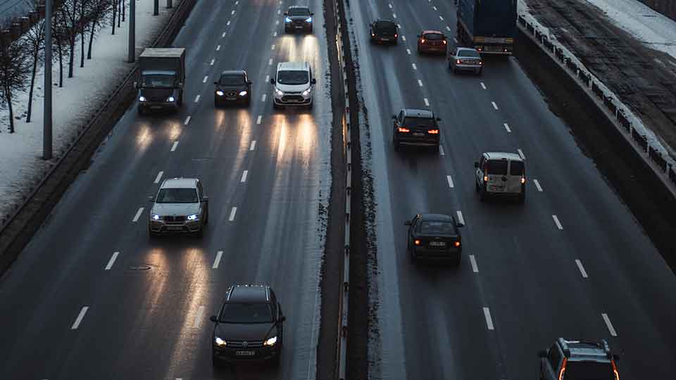roads on a highway